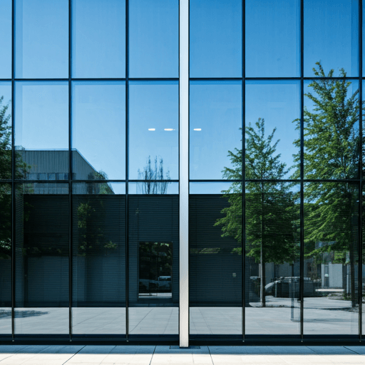 Modern glass building representing institutional-grade reporting infrastructure