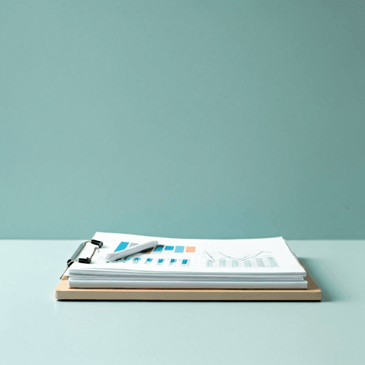 Institutional reporting documents and financial charts